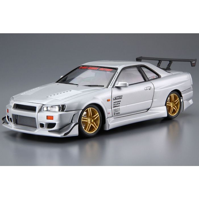 アオシマ C-WEST BNR34 スカイラインGT-R 2002ニッサン