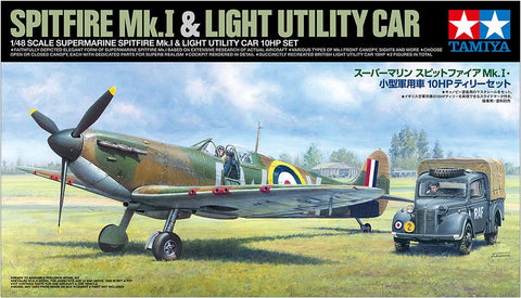 Supermarine Spitfire Mk.I & Light Utility Car 10HP Set (1/48)