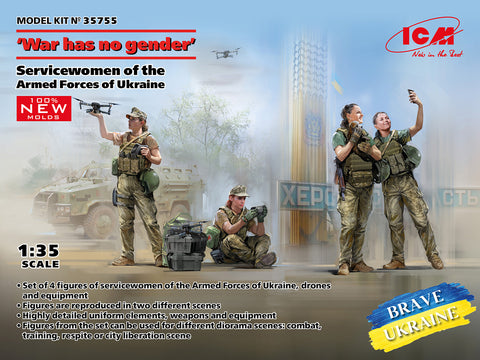 UKRAINE FEMALE FORCES 4 FIGURES (1/35)