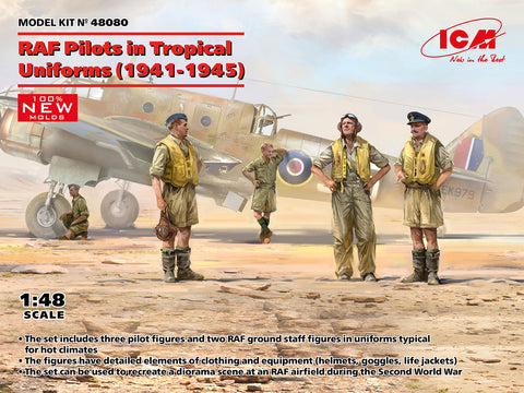 WW2 RAF Pilots in Tropical Uniforms (1/48)