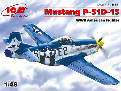 Mustang P-51 D-15 WWII American fighter (1/48)