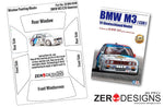 Zero Designs : 1/24 BMW M3 E30 Window Painting Masks (Beemax) - Pegasus Hobby Supplies