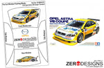 Zero Designs : Opel Astra V8 Coupe Pre Cut Window Painting Masks (Tamiya) 1:24