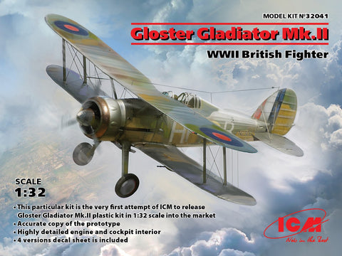 Gloster Gladiator Mk.II, WWII British Fighter (1/32)