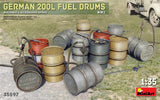 German 200L Fuel Drum Set WW2 (1/35)