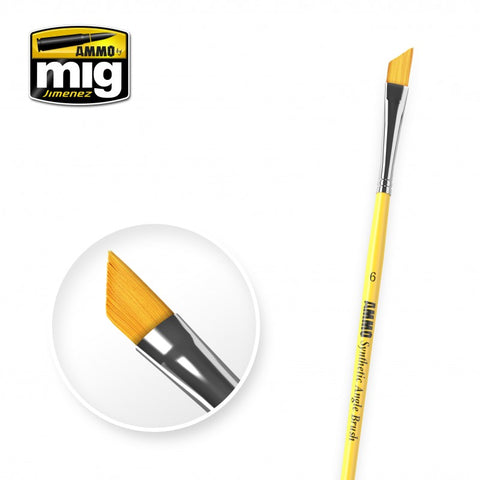 Synthetic Paint Brush - Angle (6) - Pegasus Hobby Supplies