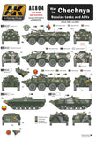 Wet Transfers - War in Chechnya Russian Tanks & AFV's - Pegasus Hobby Supplies