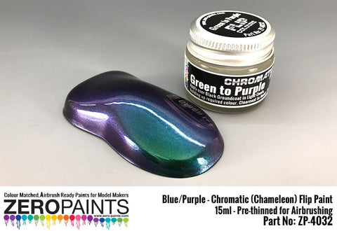 Zero Paints : Green/Purple - Chromatic (Chameleon) Flip Paint 15ml