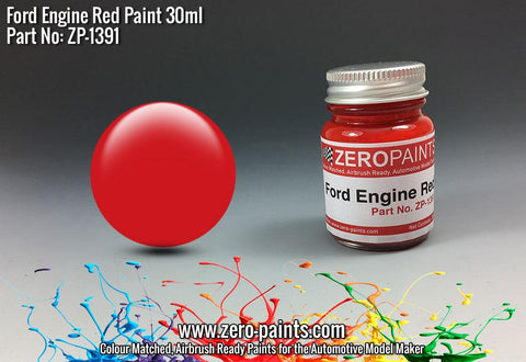 Zero Paints : Ford USA Red Engine Paint 30ml
