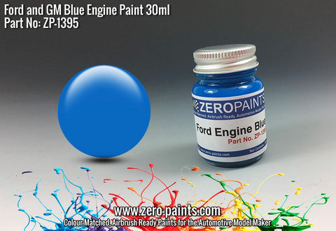 Zero Paints : Ford and GM Blue Engine Paint 30ml