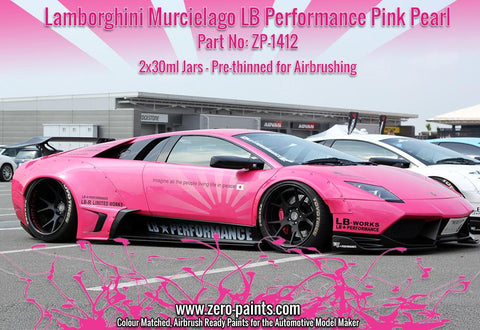 Zero Paints : Lamborghini Murcielago LB Performance Pink Set (2 x 30ml) - Pegasus Hobby Supplies