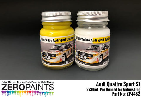 Zero Paints : Audi Quattro Sport S1 Set (2 x 30ml) - Pegasus Hobby Supplies