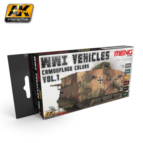 WWI Vehicle Camouflage Colors Vol. 1(MENG) - Pegasus Hobby Supplies
