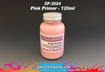 Zero Paints : Pink Primer/Micro Filler [Airbrush Ready] (120ml) - Pegasus Hobby Supplies