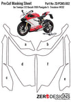 Zero Designs : Pre-Cut Masking Sheet Tamiya Ducati 1199 Panigale S - Tricolore 1:12