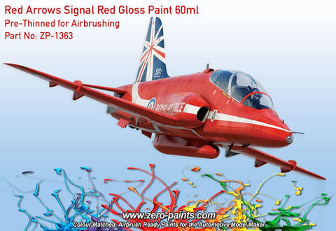 Zero Paints : Red Arrows - Signal Red Gloss Paint 60ml