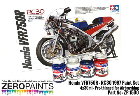 Zero Paints : Honda VFR750R - RC30 1987 Paint Set 4x30ml