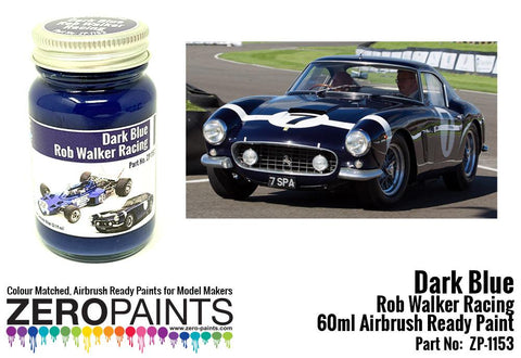 Zero Paints : Rob Walker Racing Dark Blue (60ml) - Pegasus Hobby Supplies