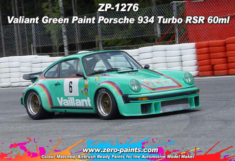 Zero Paints : Porsche 934 Turbo RSR Valliant Green (60ml) - Pegasus Hobby Supplies