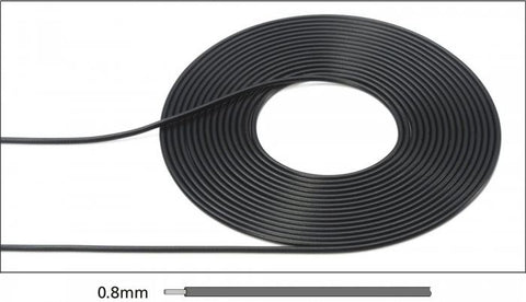 Piping Cable OD 0.8mm (Black), - Pegasus Hobby Supplies